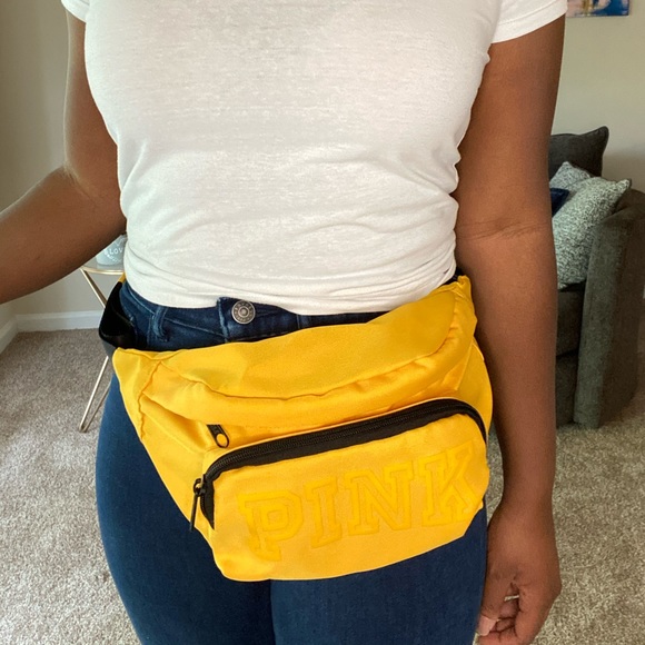 PINK Victoria's Secret Handbags - PINK Fanny Pack (Yellow) -Like New
